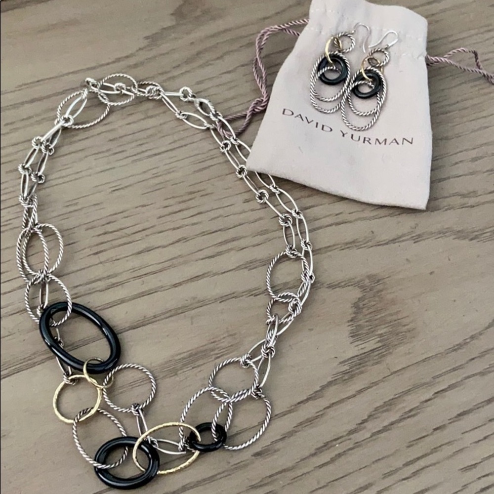 David Yurman earring and necklace set